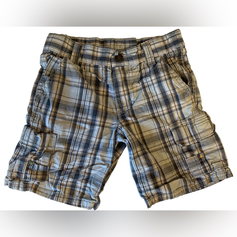 Wrg Jeans Co Boys 5 Regular Plaid Cargo Shorts